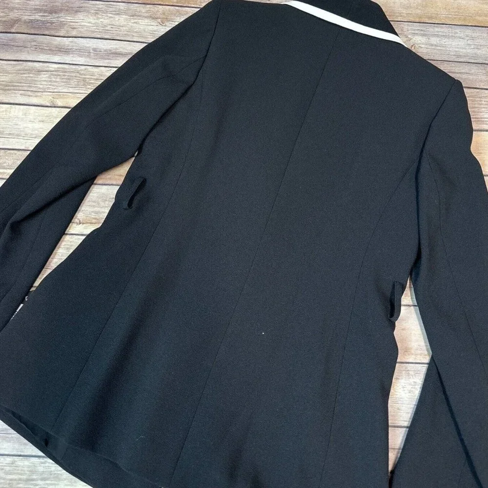 Tahari ASL Women's Black Shawl Collar Blazer Jacket Size 8